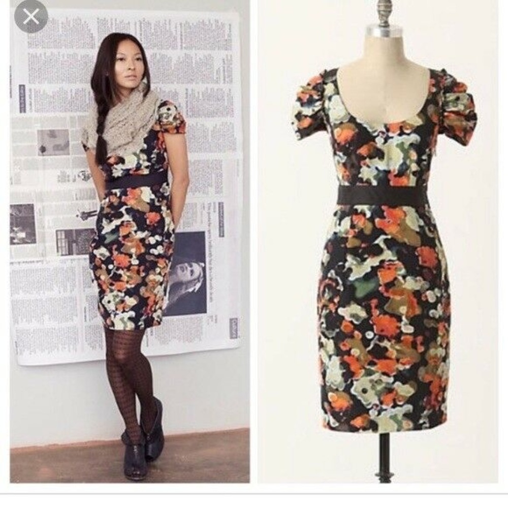 Anthropologie Moulinette Soeurs Pittore Silk Dress
